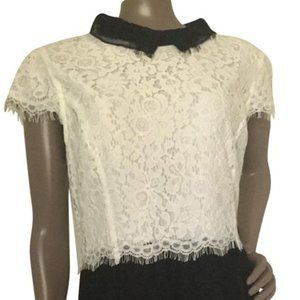 CeCe by Cynthia Steffe White/Black Cocktail Dress